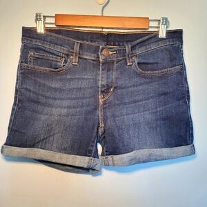 Levi's Stretch Cuffed Hem Jean Shorts Women's Size 27‎